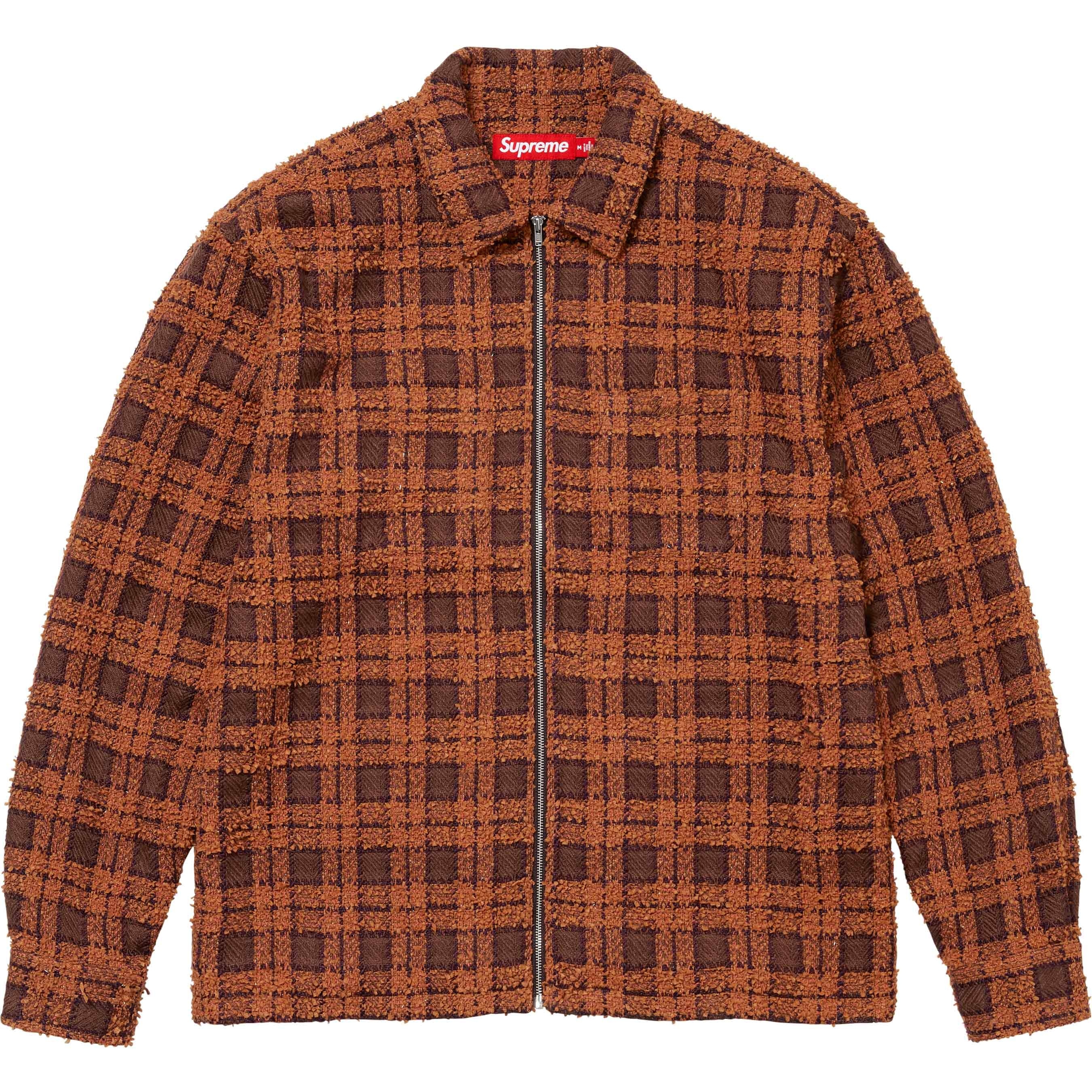 Bouclé Zip Up Shirt view 3